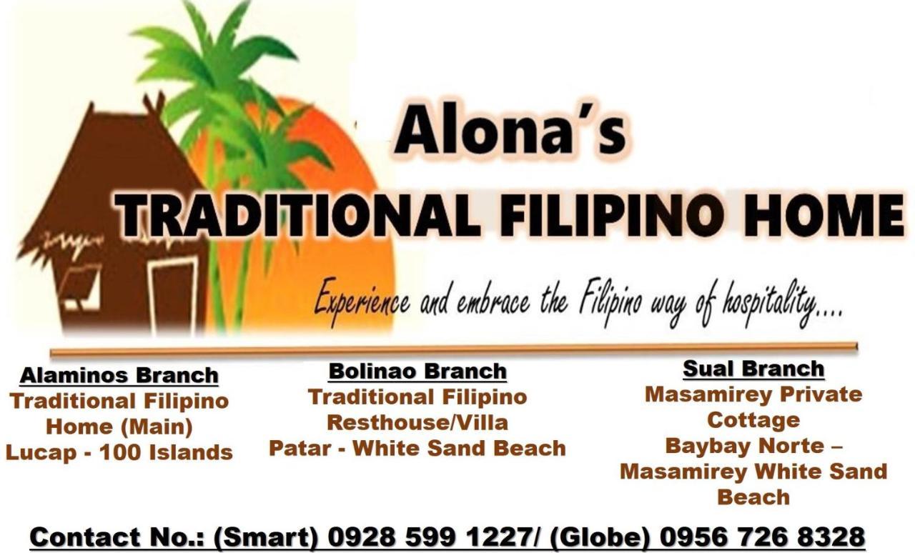 Alona'S Traditional Filipino Home Near 100 Islands Wharf Alaminos Exterior photo
